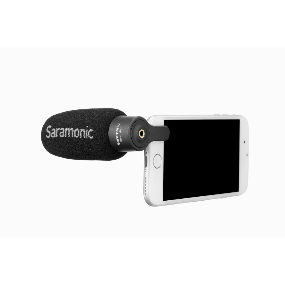 Saramonic SmartMic+ Directional Mic with TRRS Connector & Headphone Out for Apple & Android Mobile Devices