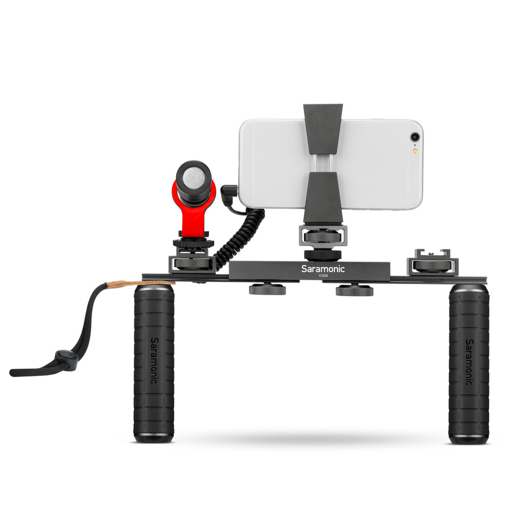 Saramonic VGM Smartphone / Camera Vlogging & Video Kit w/ Stabilizing Grips, Accessory Mounts & Vmic Mini Mic (Open Box)