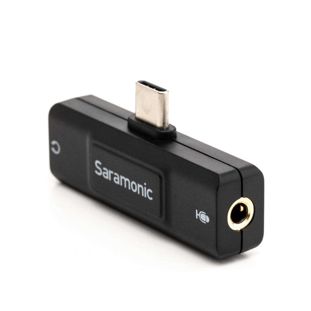 Saramonic SR-EA2U USB-C Audio Interface w/ 3.5mm TRS / TRRS Mic In, Headphone Out for Mobile Devices, Computer (Open Box)