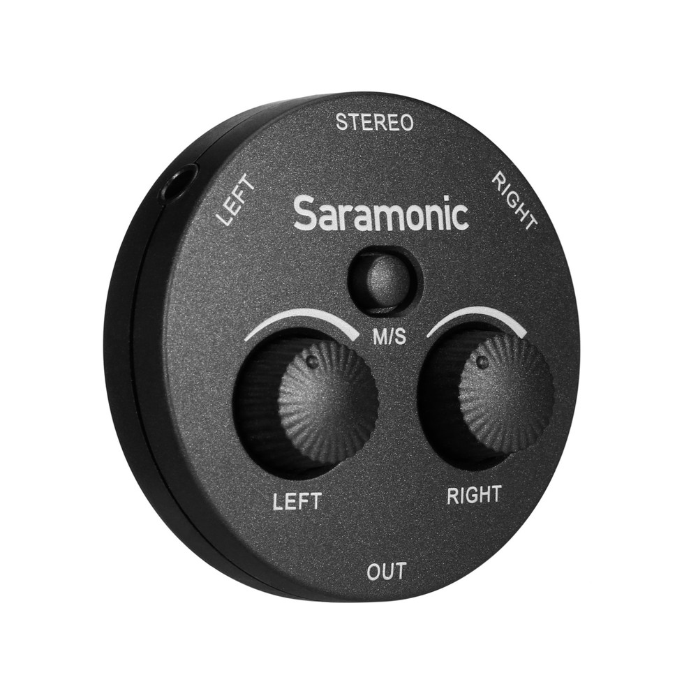 Saramonic AX1 Miniature 2-Channel 3.5mm Microphone & Audio Mixer for Cameras, Mobile Devices, Computers & more (Open Box)