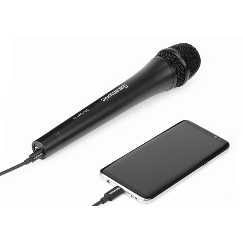Saramonic SR-HM7 UC Digital Dynamic Handheld Microphone w/ USB-C & USB Cables for Mobile Devices & Computers