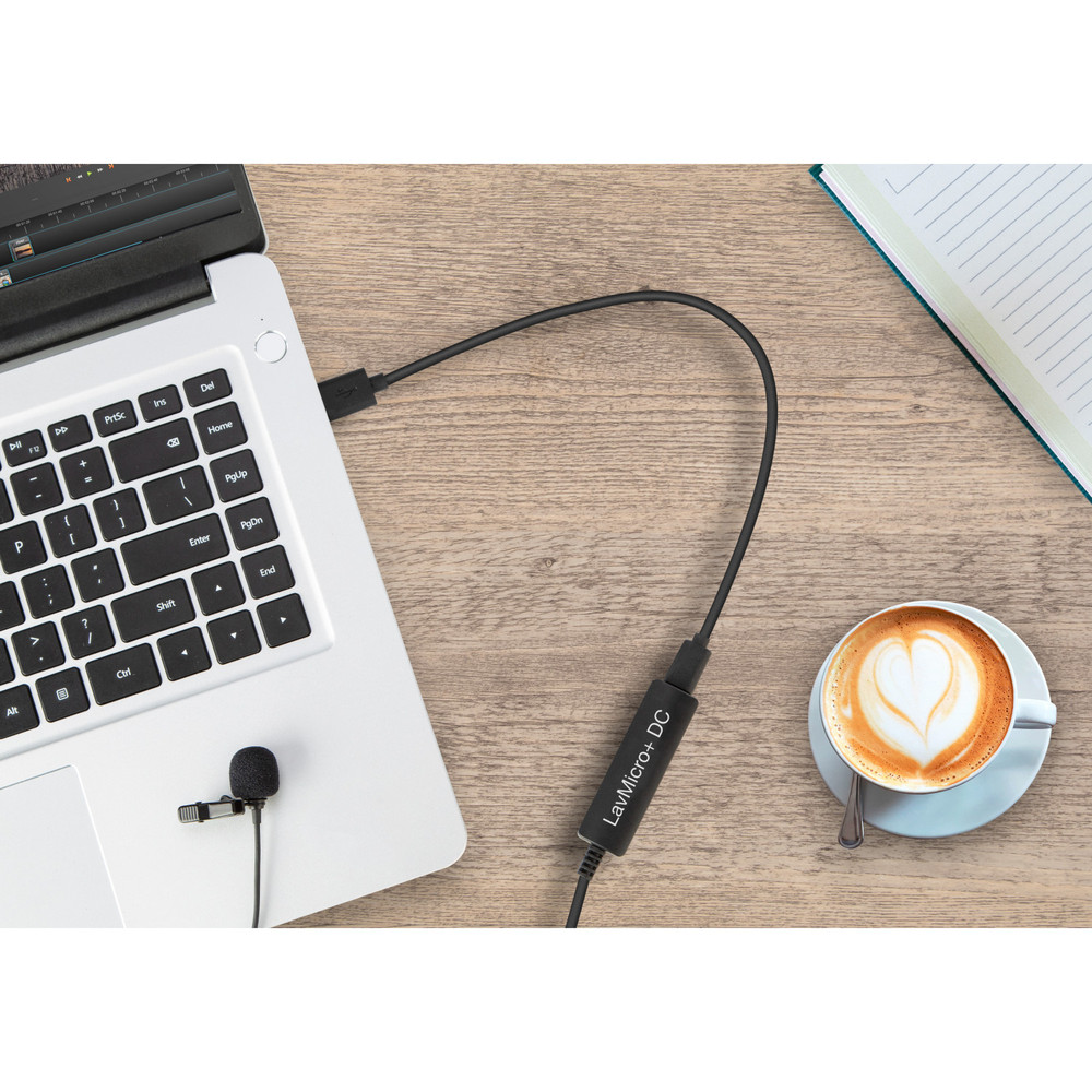 Saramonic LavMicro+DC Universal Digital Lavalier (Lightning, USB-C & USB-A) w/ Headphone Out & Level Control