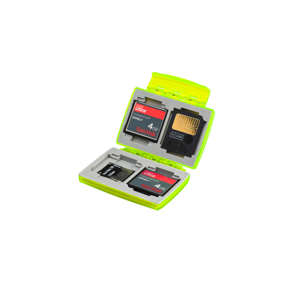 Gepe CardSafe Extreme for Compact Flash, SD, SmartMedia, MultiMediaCard, and Memory Stick - Neon (Open Box)