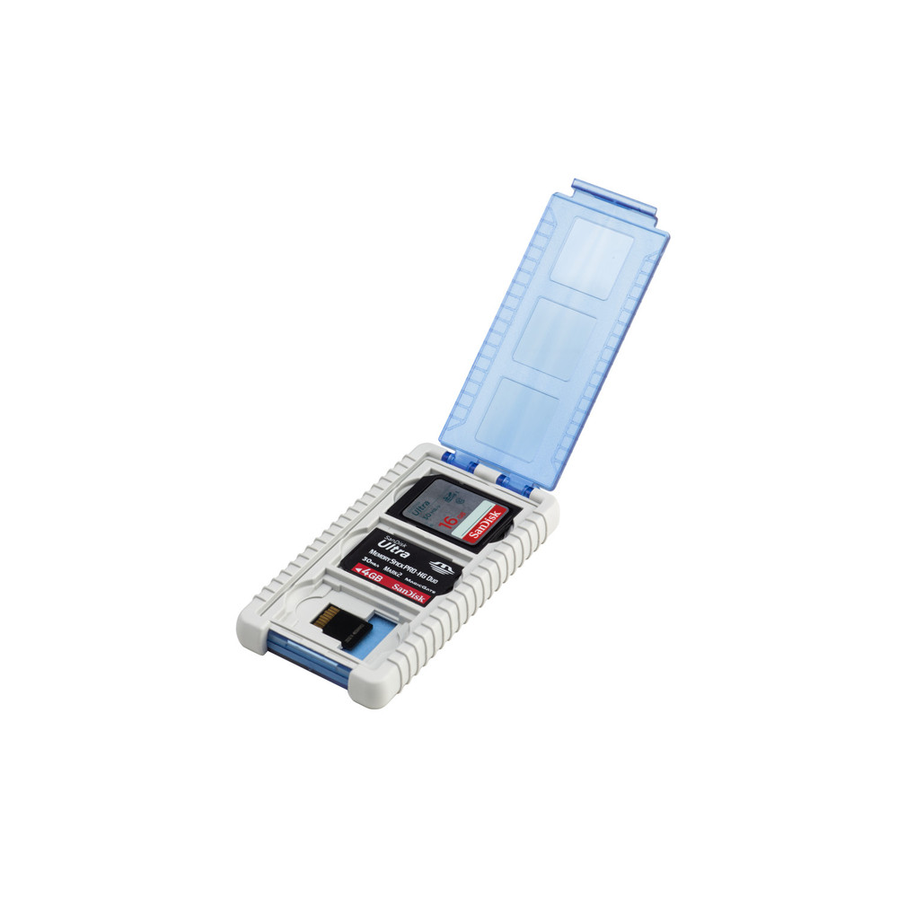 Gepe CardSafe Mini for SD, Mini SD, MultiMediaCard, XD, and Memory Stick Duo - Ice Blue (Open Box)