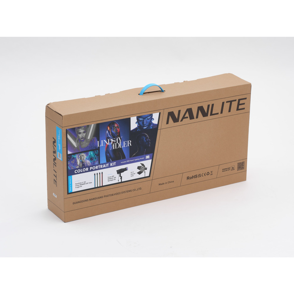 Nanlite Lindsay Adler Color Portrait Kit: Forza 60C, FL-11 Fresnel, & PavoTube II 15C 4-Light Set