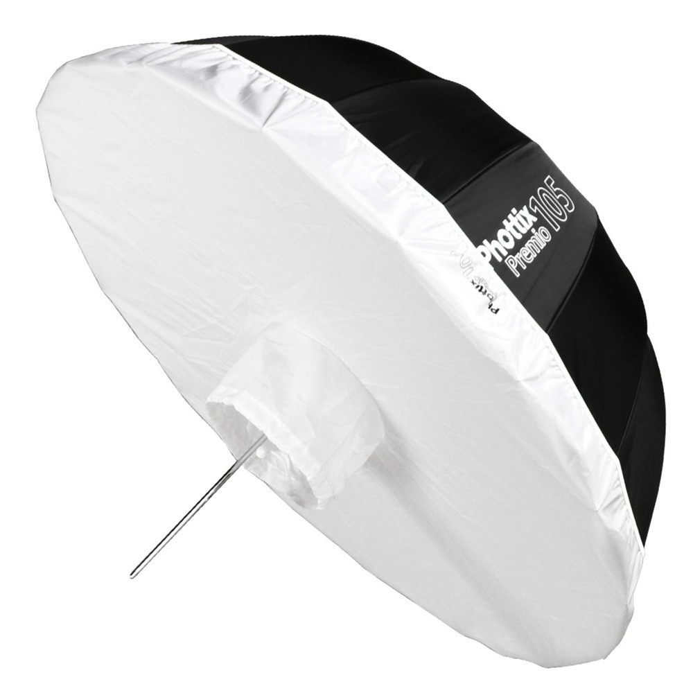 Phottix Premio Reflective (White) Umbrella with Diffuser (105cm/41")