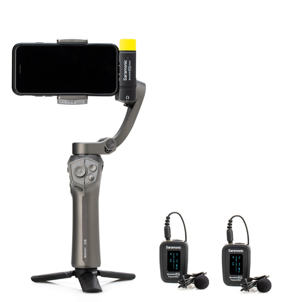Saramonic Blink 500 Pro B4 2-Person Wireless Mic System with Lavaliers & Lightning Receiver for iPhone & iPad