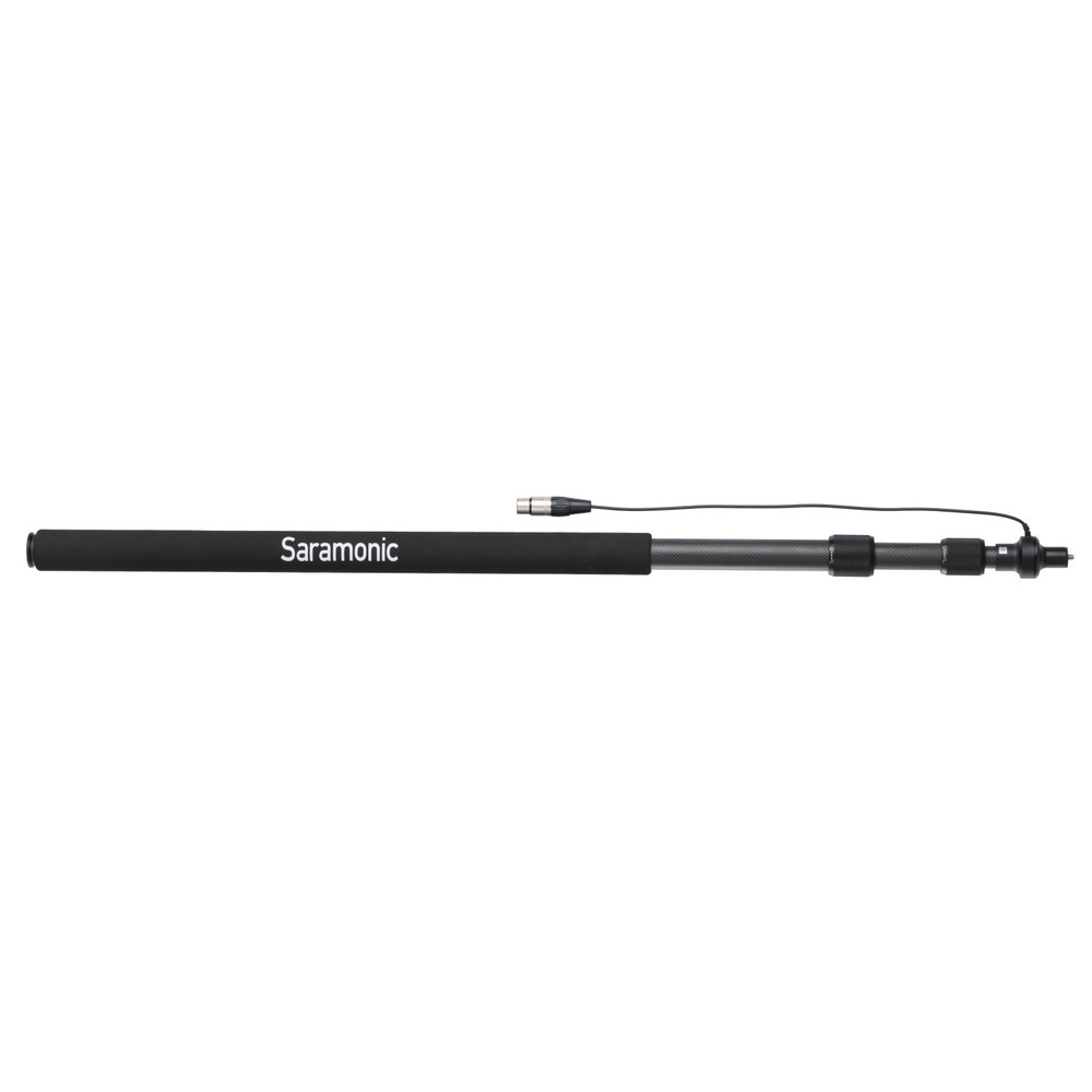 Saramonic BoomPole Lite | 8.2’ Lightweight Carbon Fiber Boom Pole with Internal XLR Cable, Cable Ties & Case