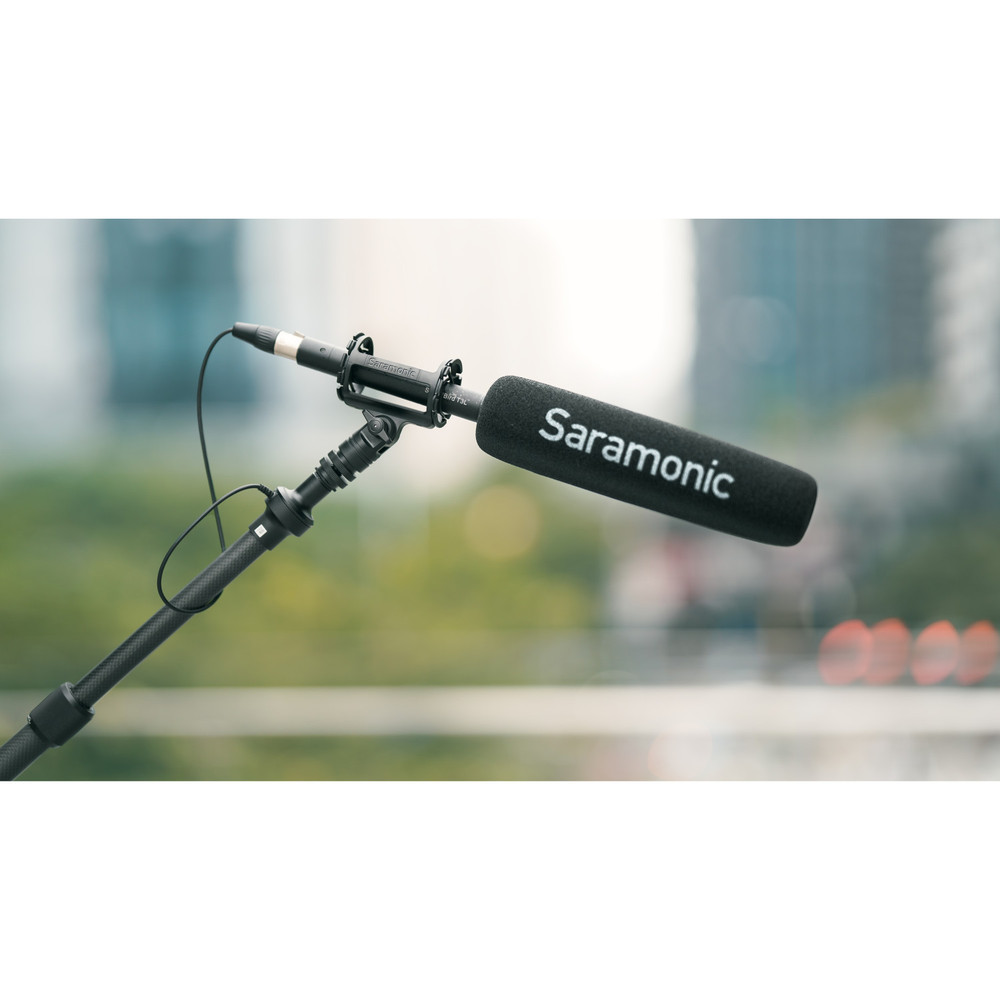 Saramonic BoomPole Lite | 8.2’ Lightweight Carbon Fiber Boom Pole with Internal XLR Cable, Cable Ties & Case