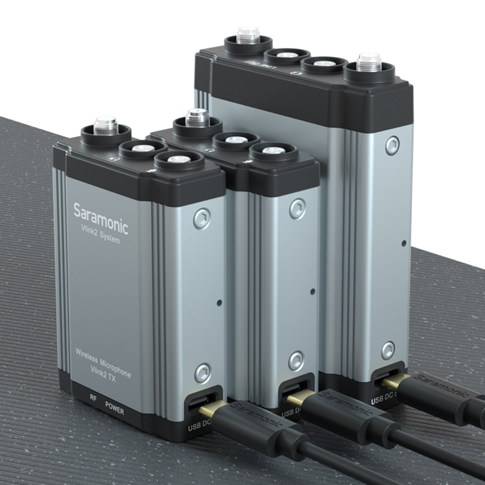 Saramonic Vlink2 Kit 2 Two-Person Wireless Lavalier Mic System w/ IFB Talkback, DK3 Lavs, Hard Case & More (Open Box)