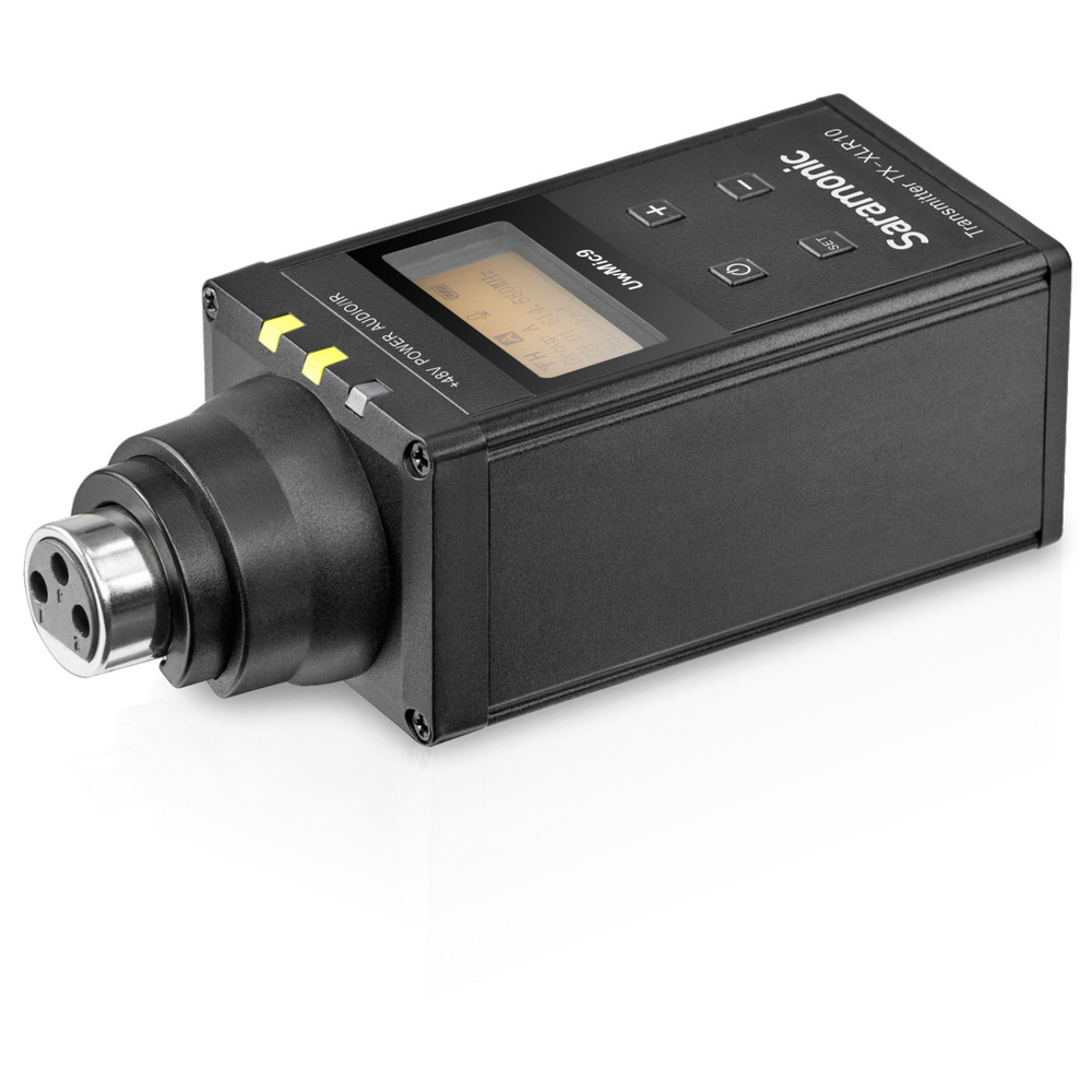 Saramonic UwMic9 TX-XLR9 UHF Plug-On XLR Microphone Transmitter w/ +48v Phantom Power for UwMic9 RX9 Receiver