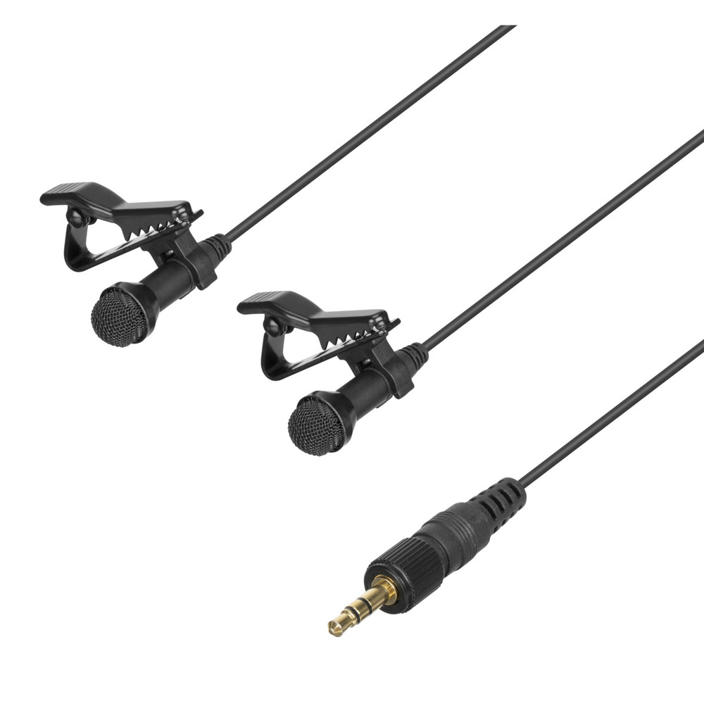 Saramonic DK3A2 2-Person Dual Omni Lavalier w/ Locking 3.5mm TRS for Recorders, Transmitters, Cameras & More