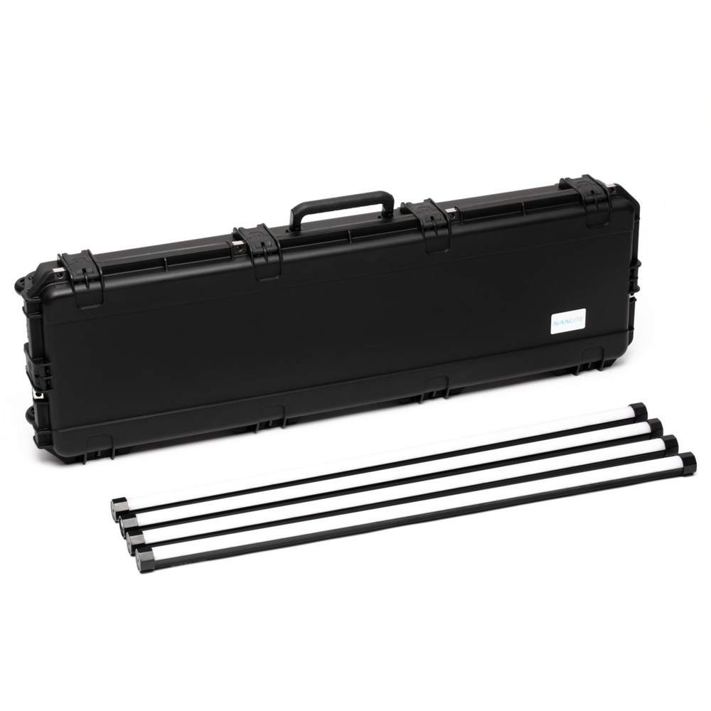 Nanlite PavoTube II 30XR 4' RGBWW LED Pixel Tube with Built-In CRMX 4-Light Kit with Hard Case