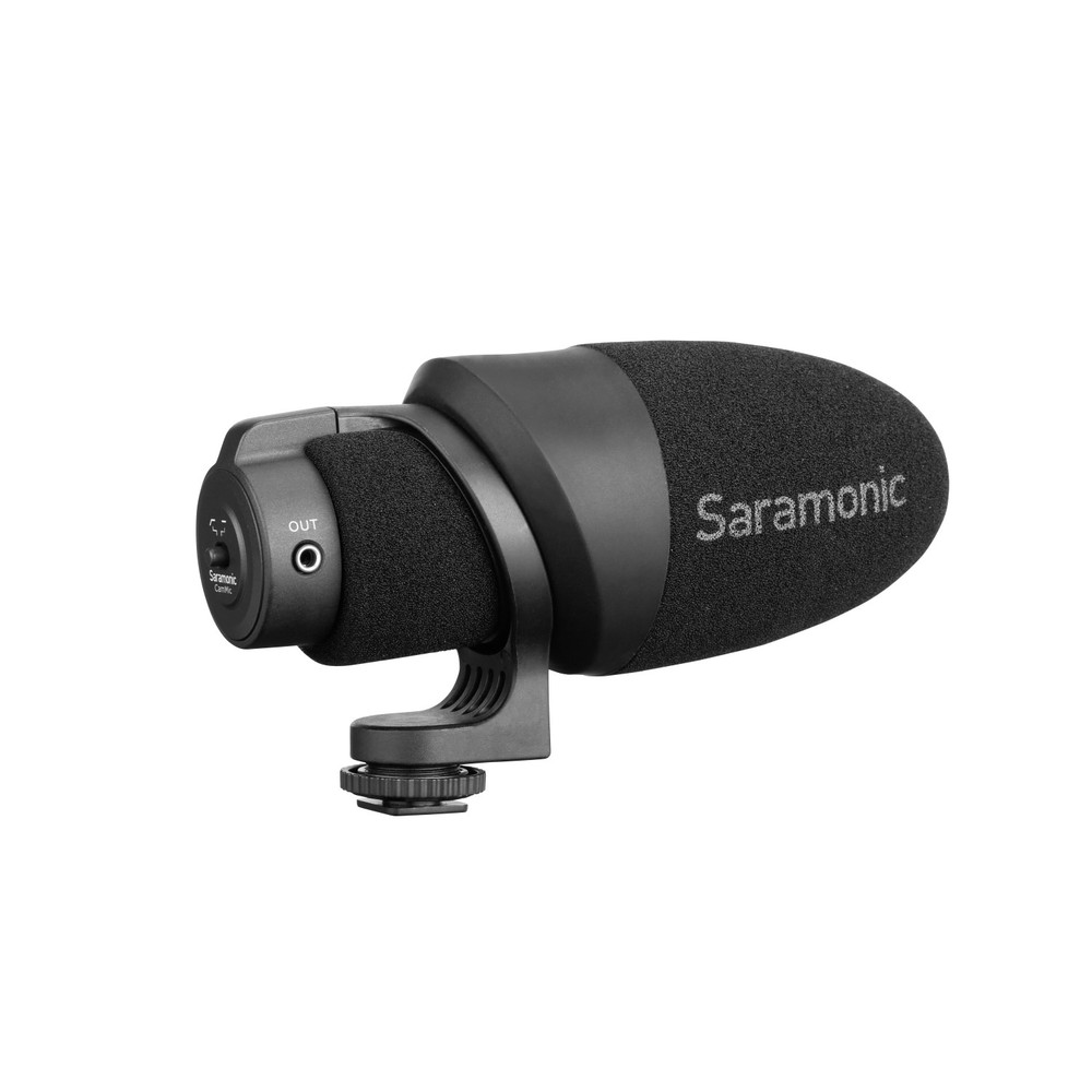 Saramonic CamMic Battery-Free On-Camera Uni-Directional Shotgun Microphone with TRS and TRRS Output Cables
