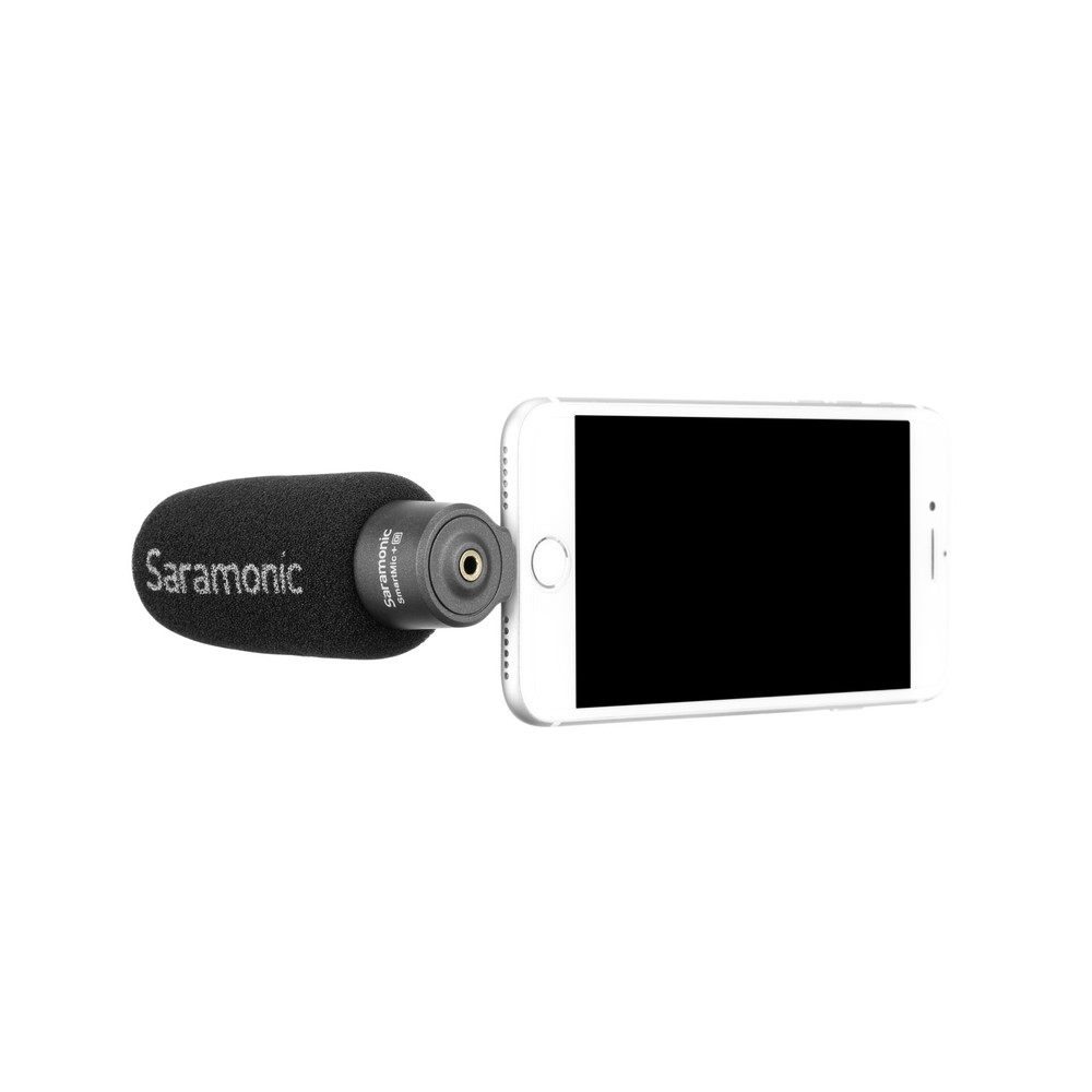 Saramonic SmartMic+Di Device-Mountable Directional Mic with Lightning & Headphone Output for iPhone & iPad