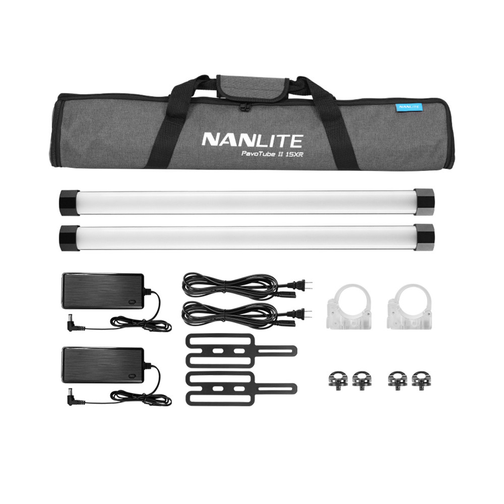 Nanlite PavoTube II 15XR 2' RGBWW LED Pixel Tube with Built-In CRMX 2-Light Kit (Open Box)
