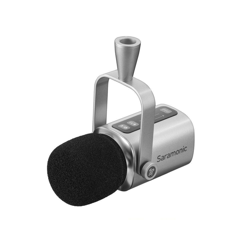 Saramonic SR-BV3 Large Diaphragm Dynamic Podcast Mic w/ XLR, USB-C & Headphone Outs, Touch Control & More