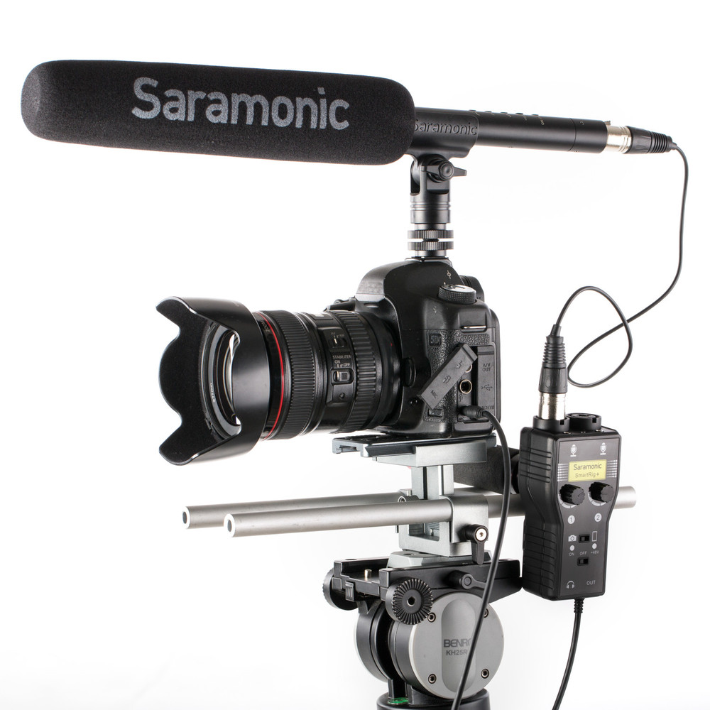 Saramonic SmartRig+ 2-Ch Interface w/ XLR, 1/4" & 3.5mm Ins / 3.5mm TRS/TRRS Out for Cameras & Mobile Devices
