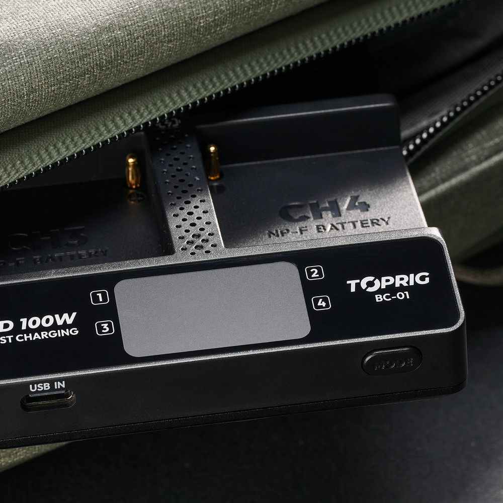 Accsoon Accsoon TopRig 100W 4-Bay NP-F Fast Charger