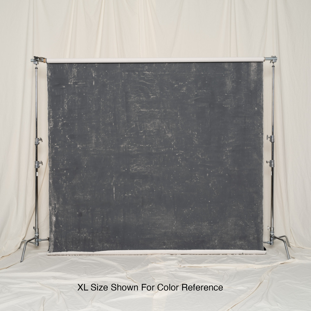 Gravity Backdrops Hand Painted Classic Collection Mid Gray XS Distressed Backdrop (Open Box)