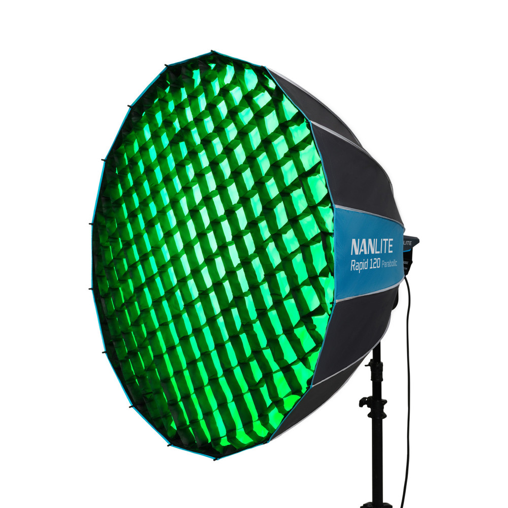 Nanlite Rapid 120 Parabolic Softbox with Grid and Bowens Mount (47in) (Open Box)