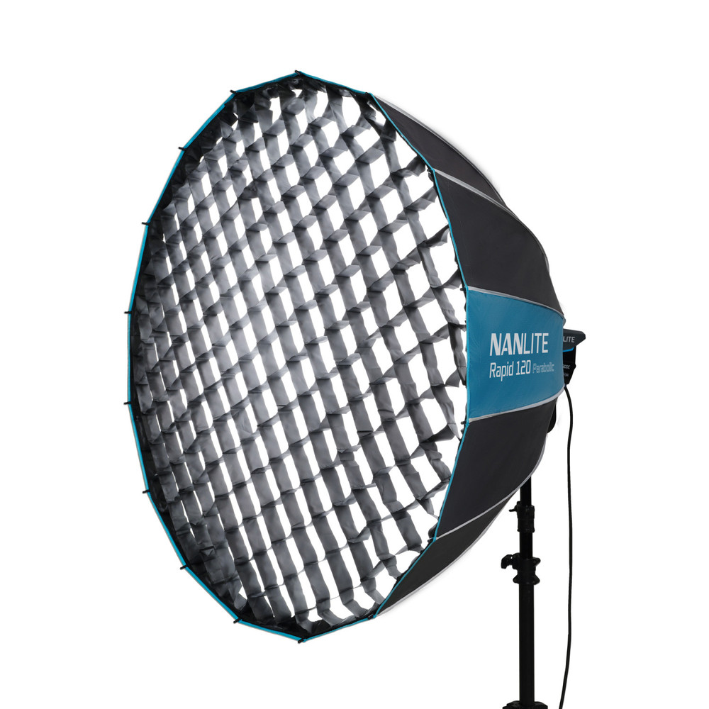 Nanlite Rapid 120 Parabolic Softbox with Grid and Bowens Mount (47in) (Open Box)