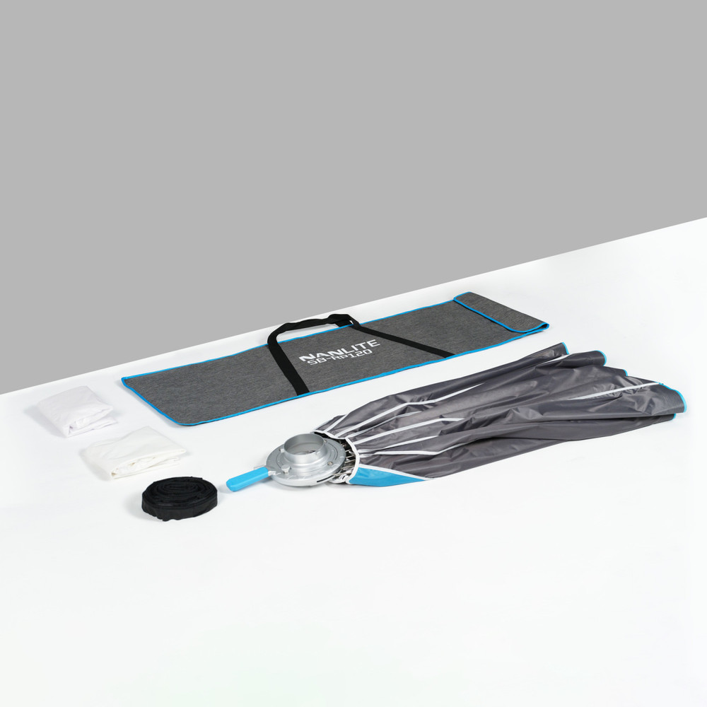 Nanlite Rapid 120 Parabolic Softbox with Grid and Bowens Mount (47in) (Open Box)