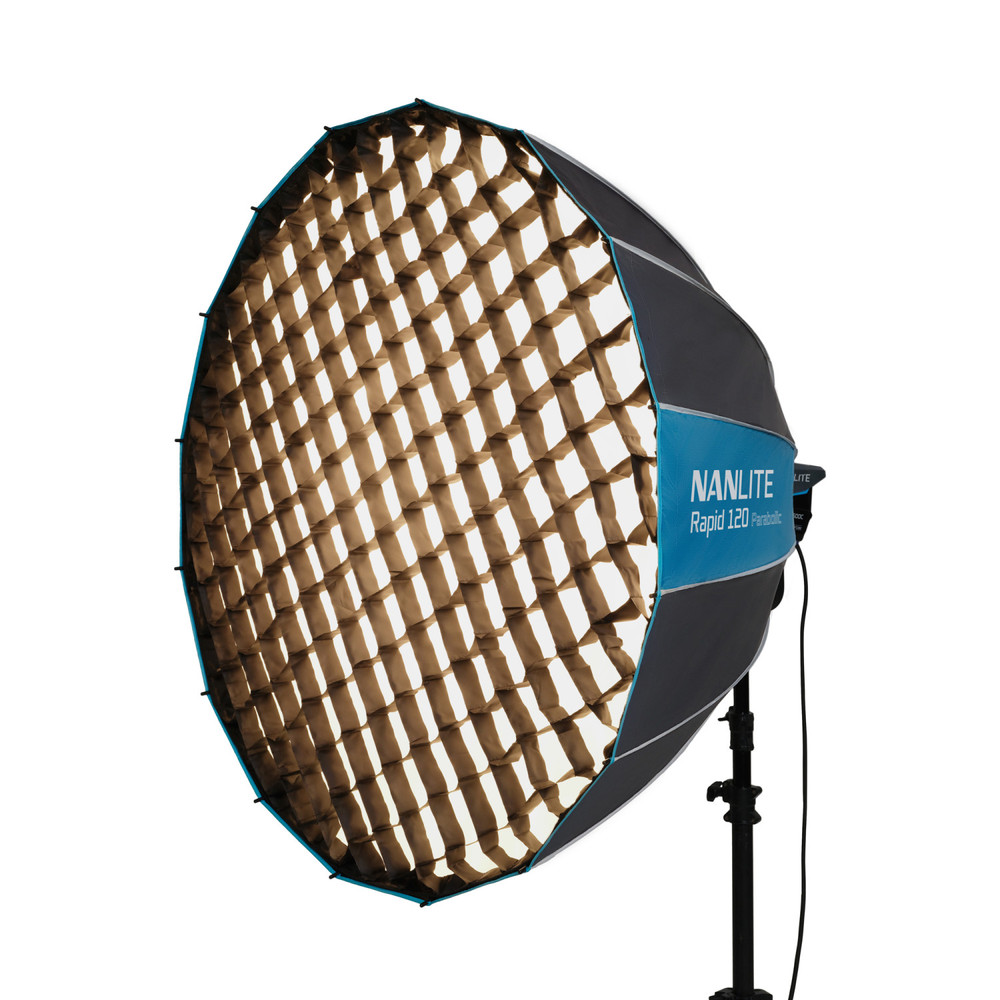 Nanlite Rapid 120 Parabolic Softbox with Grid and Bowens Mount (47in) (Open Box)