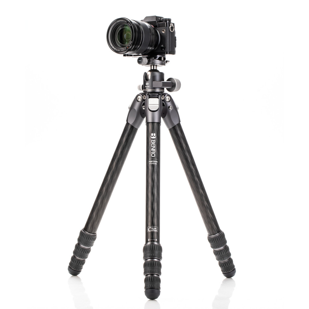 Benro Tortoise Columnless Tripod #3 Carbon Fiber TTOR34C+GX35 head, 4 sections (Used)