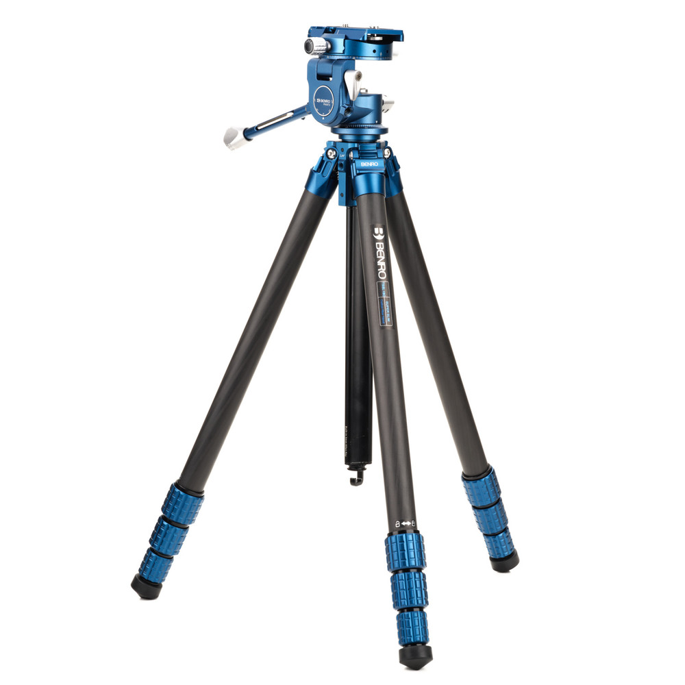 Benro Benro SuperSlim CF 1.5 Series, 4 Section Tripod with PHVF3 Hybrid Flip Head