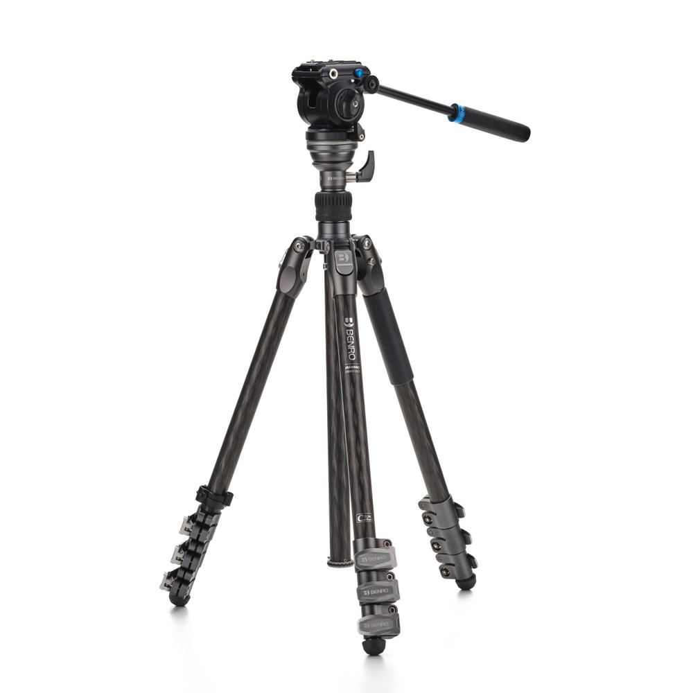 Benro Benro Rhino CF 1 Series, 4 Section Tripod/Monopod FRHN14C with Flip Locks and S2PRO Video Head