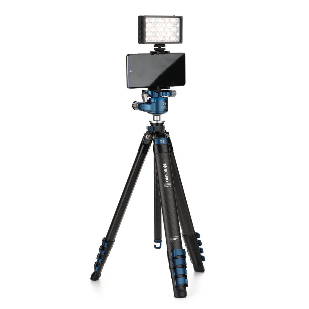 Benro Benro Blackbird CF 1 Series, 5 Section Tripod with G36PT Low Profile Inverted Ballhead Head