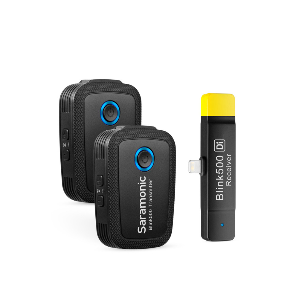 Saramonic Blink 500 B4 2-Person Wireless Clip-On Microphone System w/ Lavaliers for Lightning iPhone & iPad