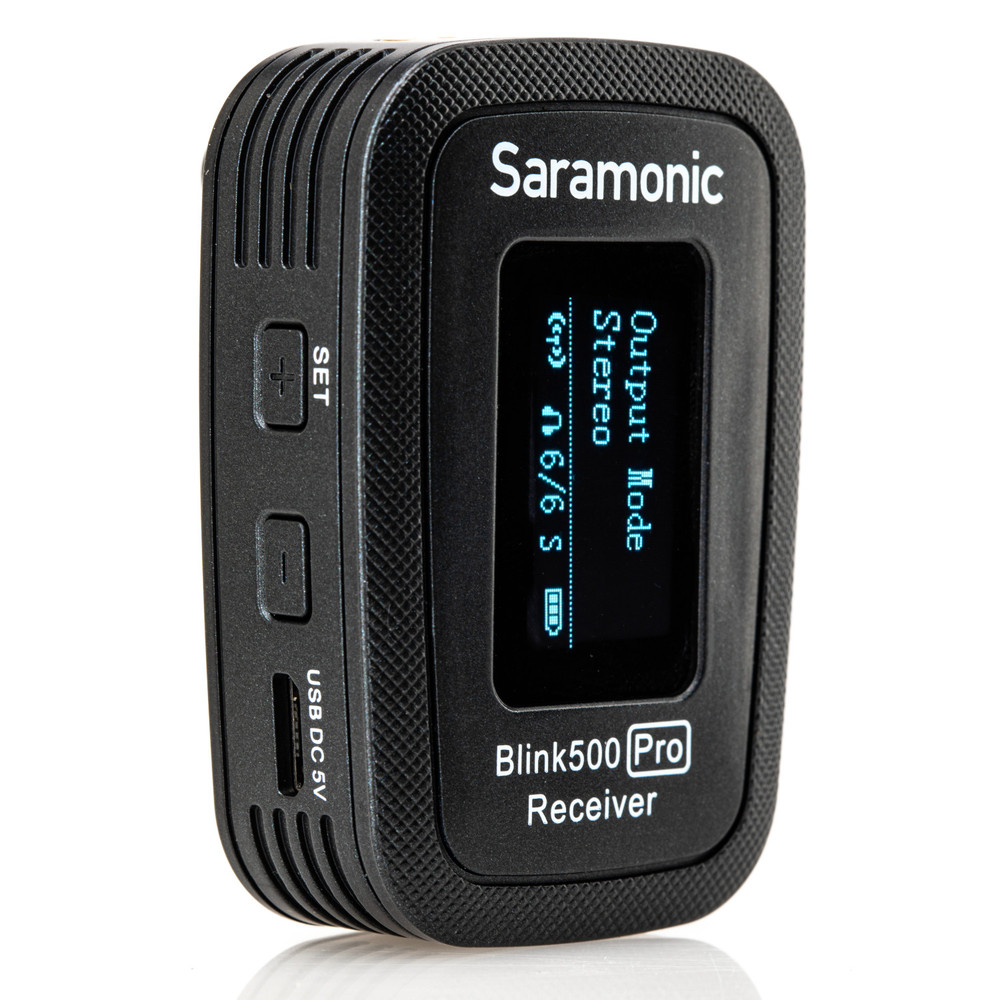 Saramonic Blink 500 Pro RX Dual Receiver for Blink 500 Pro TX Transmitters with TRS & TRRS Output Cables