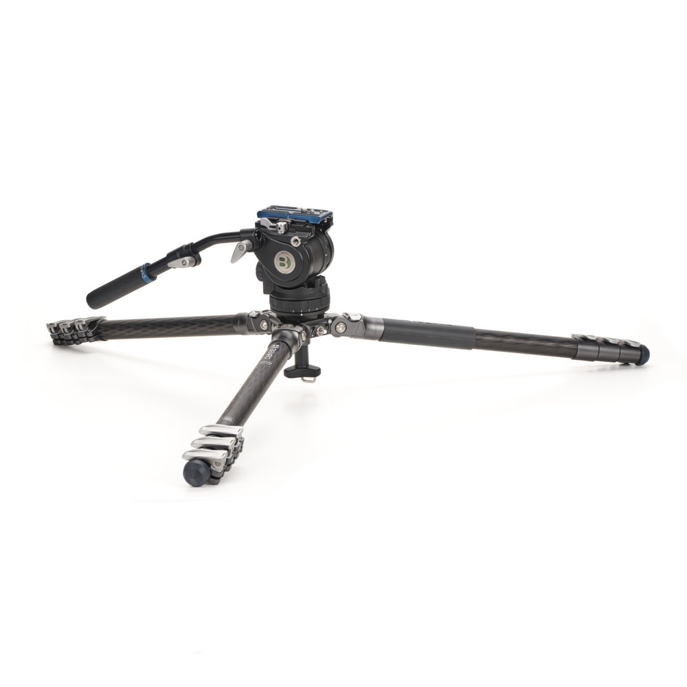 Benro Benro Mammoth CF 3 Series, 4 Section Tripod with Flip Locks and BV6HPLUS Video Head