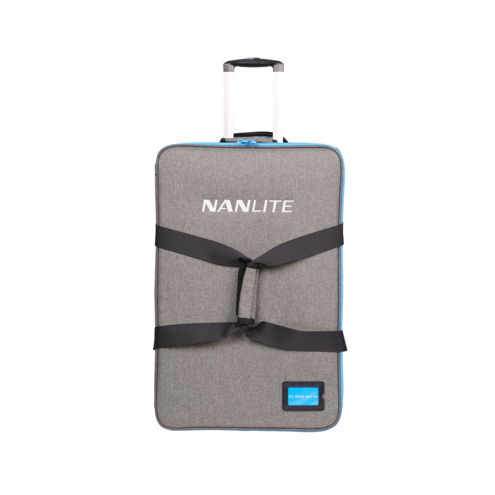 Nanlite FC-300B Bi-Color LED Spotlight 2-Light Kit with Softboxes and Rolling Case (Open Box)