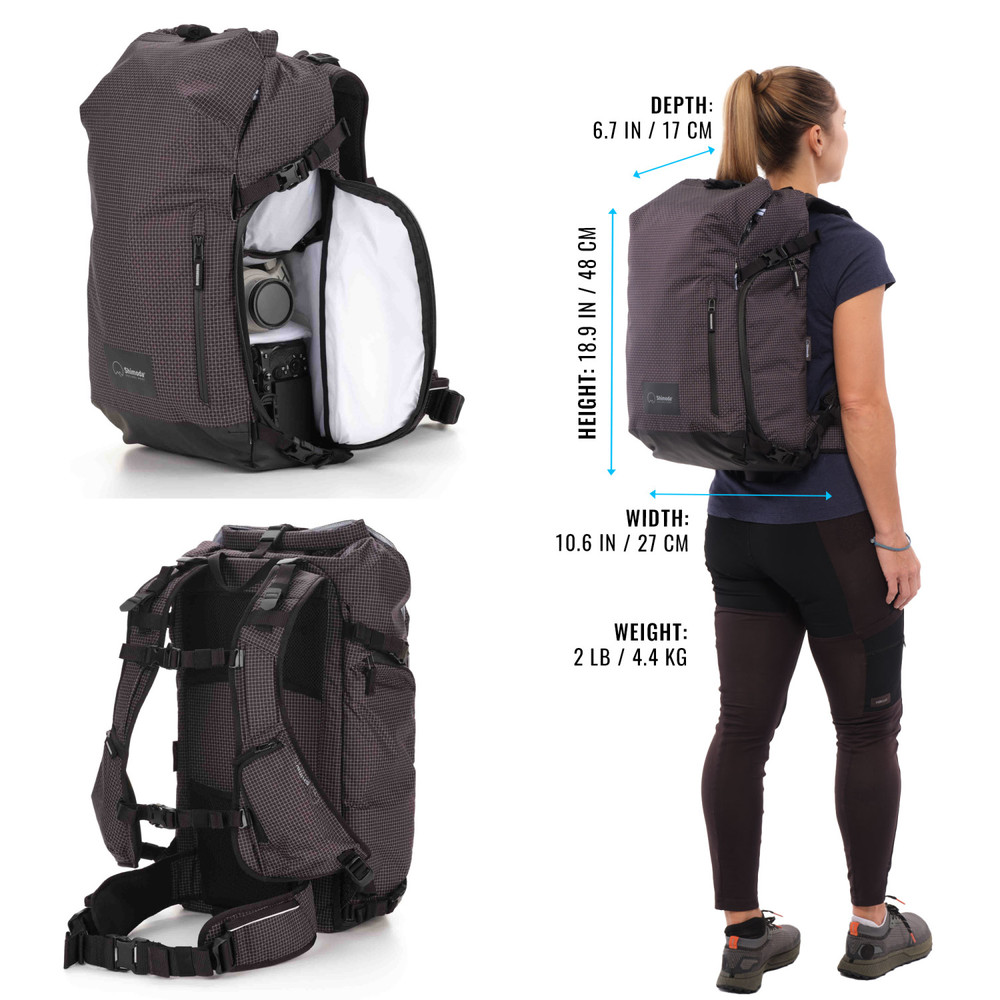 Shimoda Shimoda Sidecountry 28 Women's Starter Kit (w/ Medium Top Loader) - Black/White (520-353)