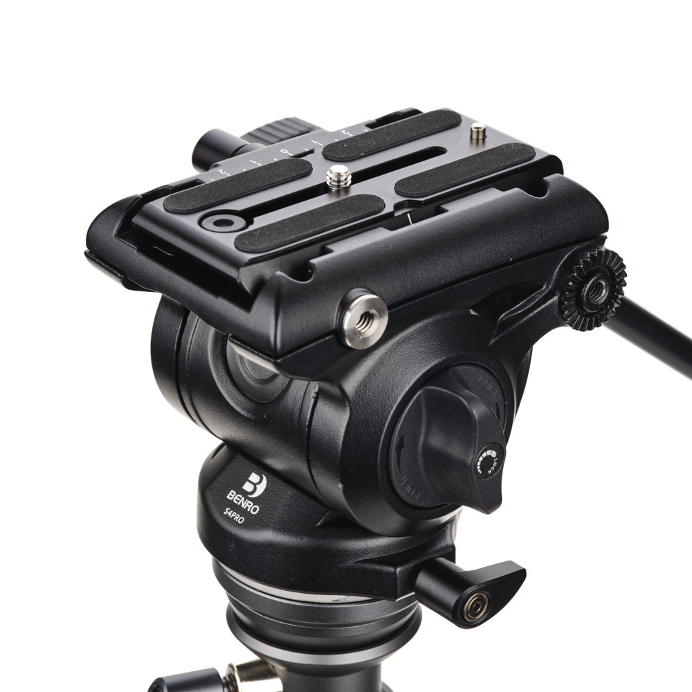 Benro Rhino CF 2 Series, 4 Section Tripod/Monopod FRHN24C with Flip Locks and S4PRO Video Head (Open Box)