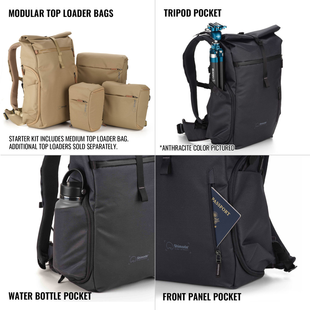 Shimoda Side Street 28 Starter Kit (w/ Medium Top Loader) - Boa (520-383) (Open Box)