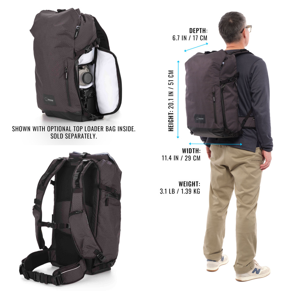 Shimoda Sidecountry 32 Backpack - Black/White (520-354) (Open Box)