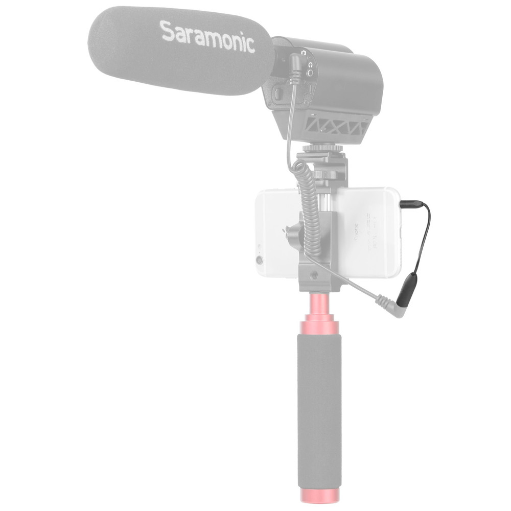 Saramonic SR-UC201 Female 3.5mm TRS to Male 3.5mm TRRS Microphone Adapter Cable for Mobile Devices & Computers
