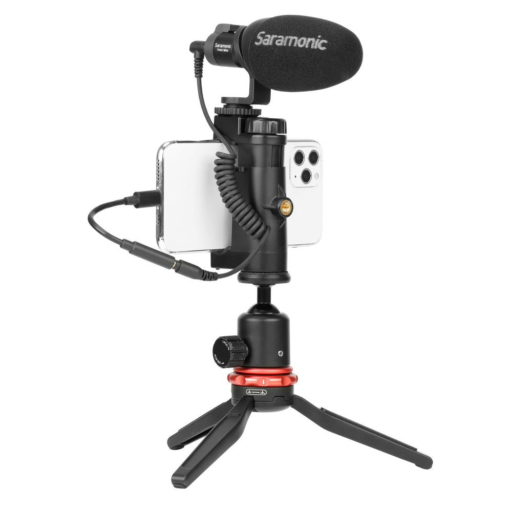 Saramonic SR-C2002 Female 3.5mm TRRS to Lightning Adapter w/ Headphone Out & Mic & Audio In for iPhone & iPad