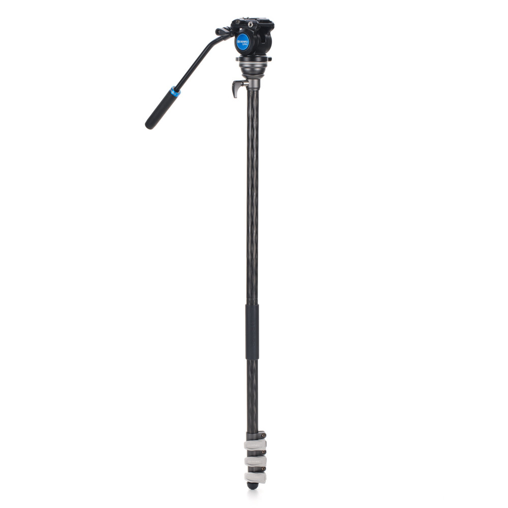 Benro Benro Rhino CF 1 Series, 4 Section Tripod/Monopod FRHN14C with Flip Locks and S2PRO Video Head (Open Box)