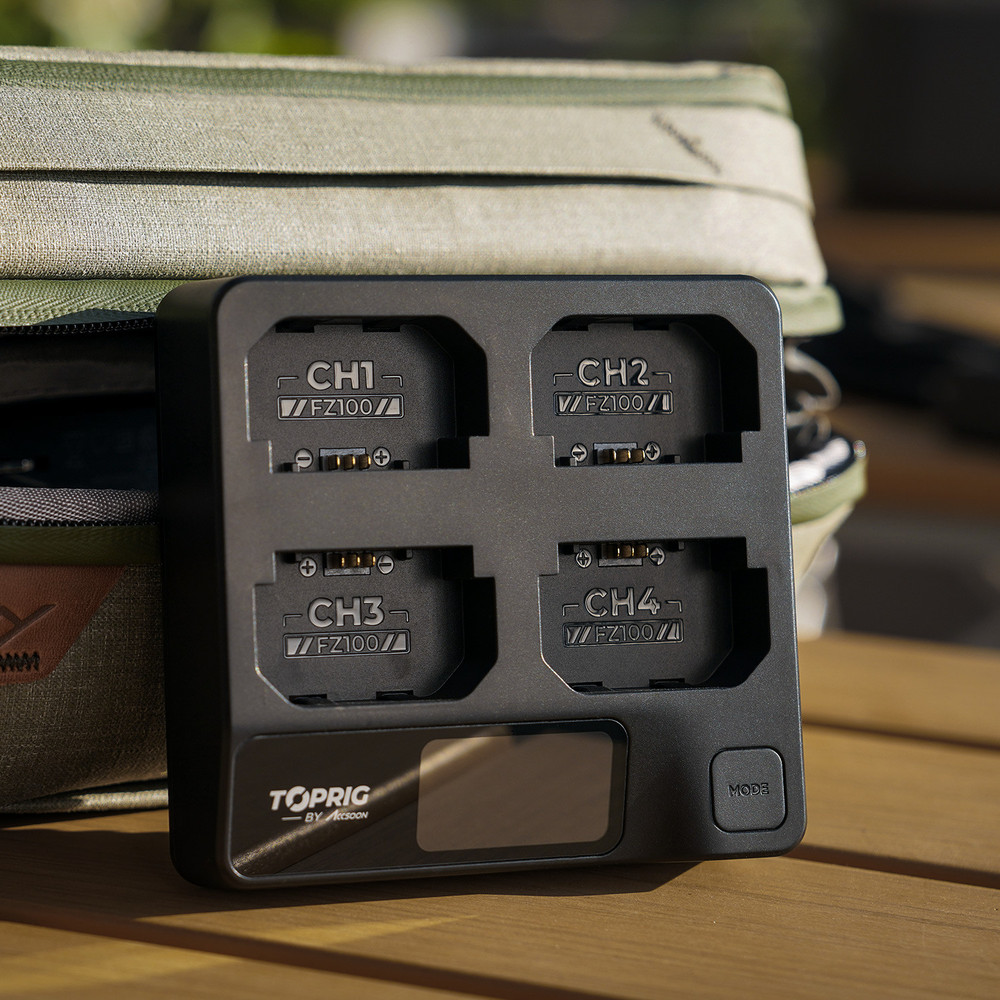 Accsoon TopRig 100W 4-Bay NP-FZ100 Fast Charger (Open Box)