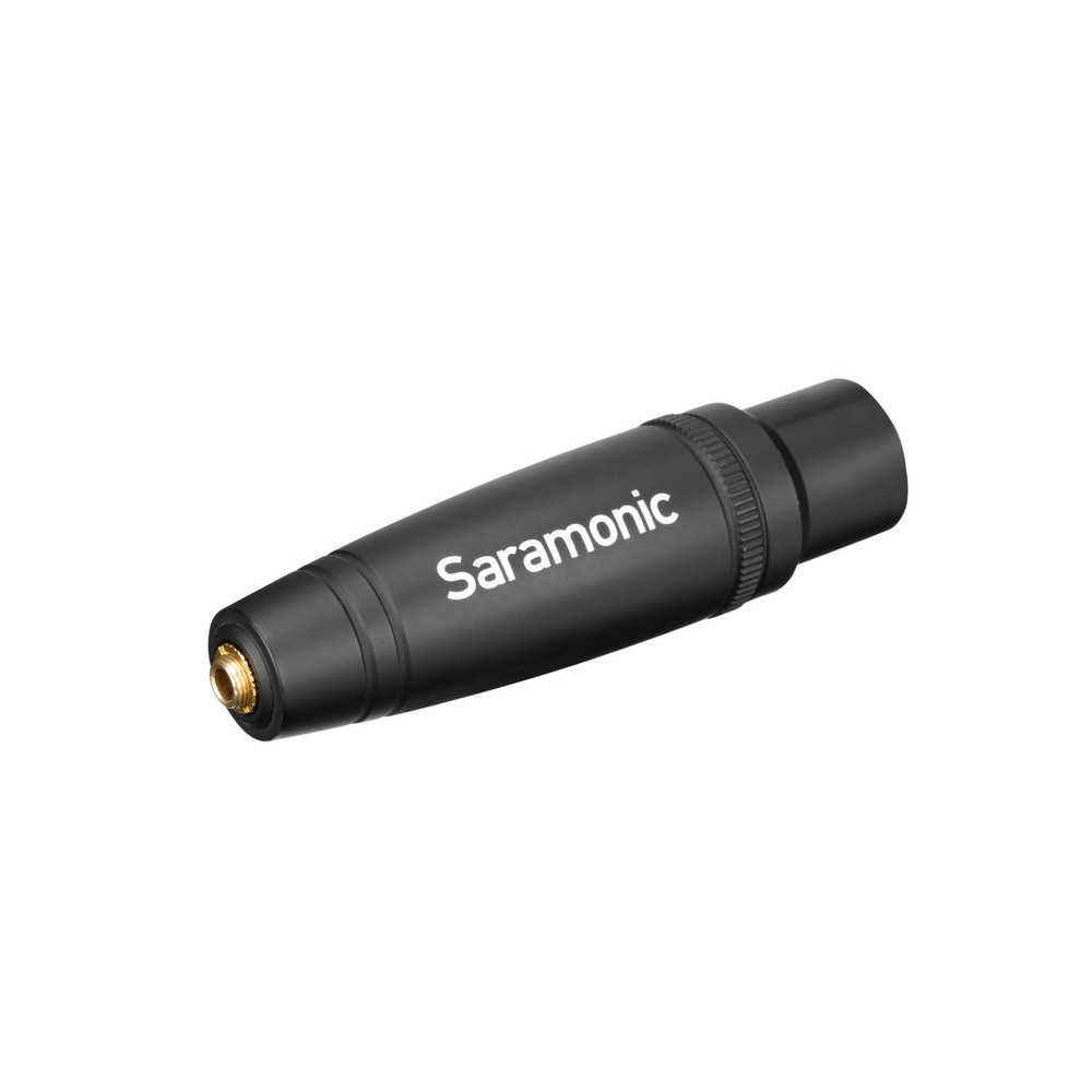 Saramonic C-XLR+ 3.5mm TRS Female to XLR Male Audio Adapter with Phantom Power to Plug-In-Power Converter