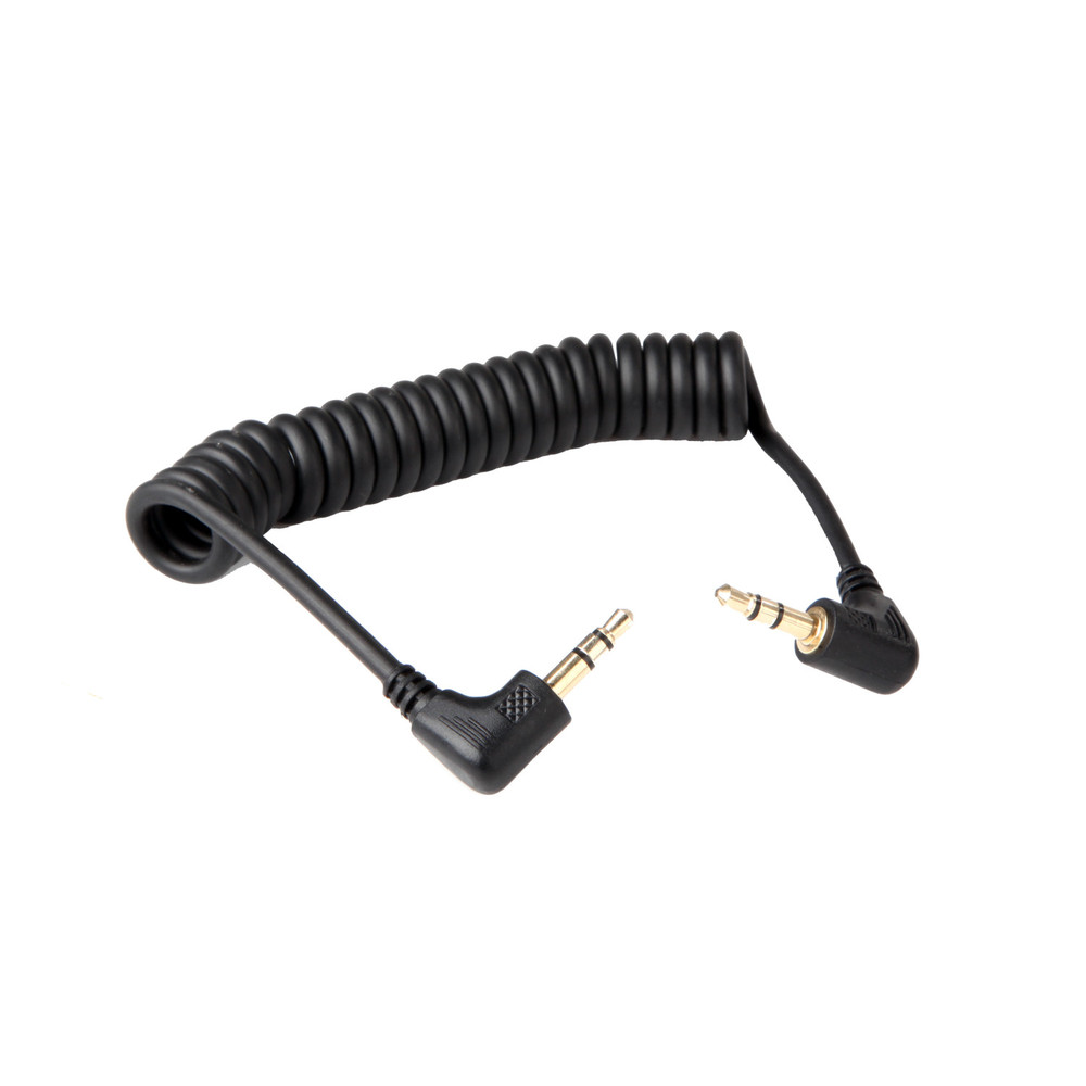 Saramonic WM4C-C35 6” Right-Angle Coiled 3.5mm TRS Cables for Wireless Systems, Microphones, Mixers & More