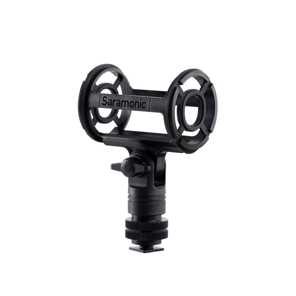 Saramonic SR-SMC2 Shock Mount for Shotgun Microphones (19mm-25mm) w/ Cold Shoe, 1/4", 3/8" & 5/8" Mounting