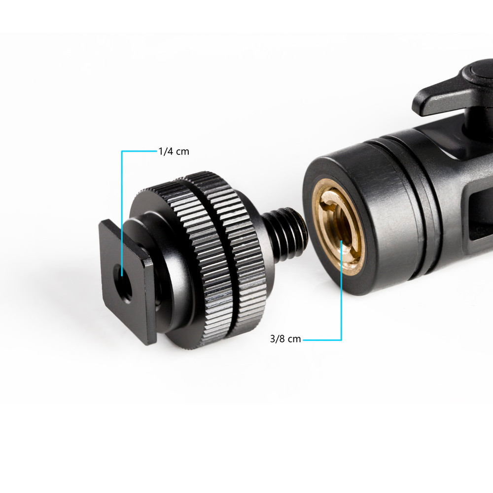 Saramonic SR-SMC2 Shock Mount for Shotgun Microphones (19mm-25mm) w/ Cold Shoe, 1/4", 3/8" & 5/8" Mounting