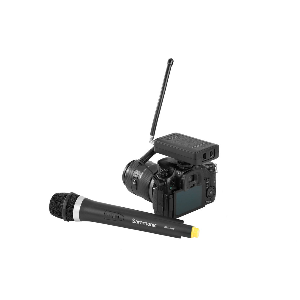 Saramonic SR-WM4CA Wireless VHF Handheld Microphone System with Portable Camera-Mountable Receiver