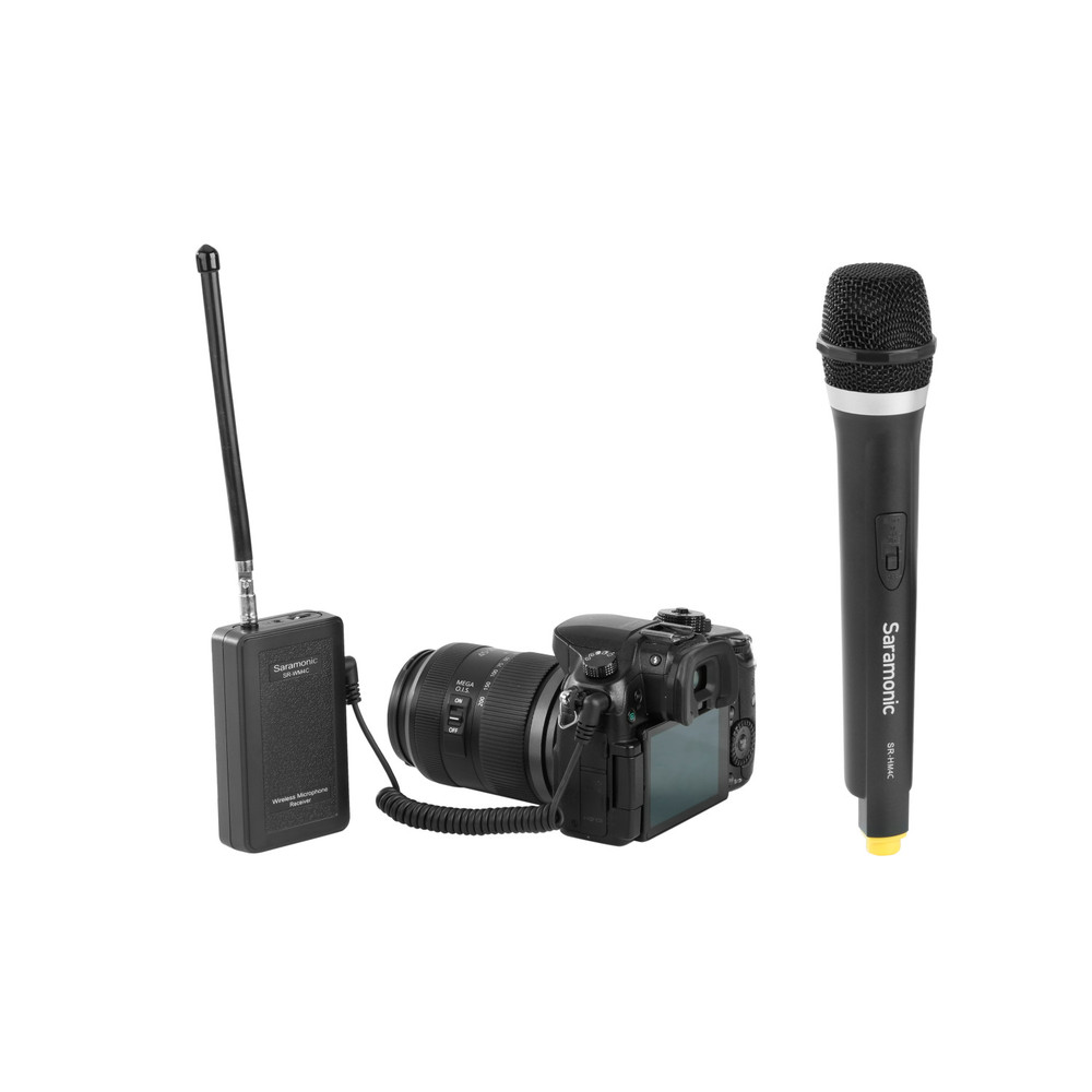 Saramonic SR-WM4CA Wireless VHF Handheld Microphone System with Portable Camera-Mountable Receiver